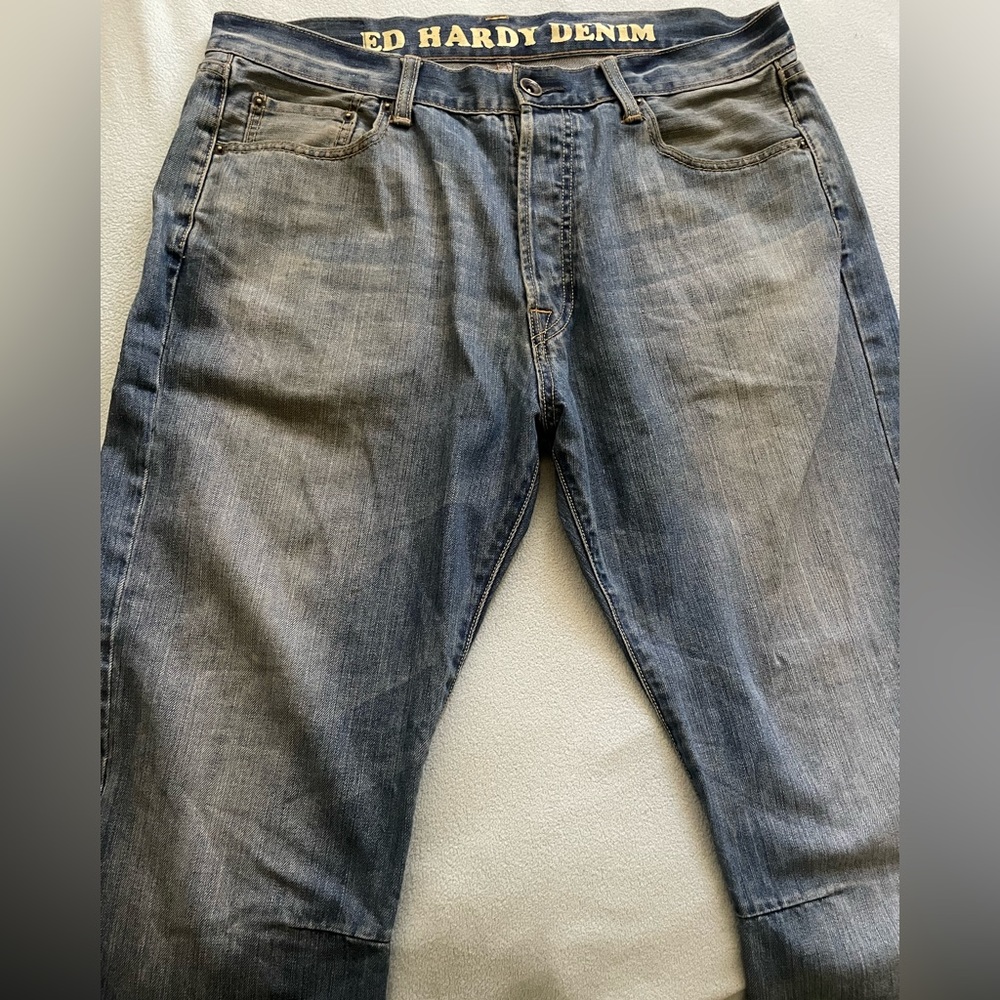 2010 Ed hardy eagle skull Jeans vintage
